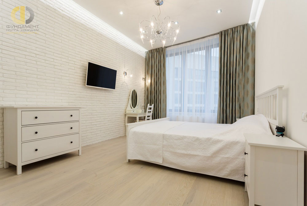 Дизайн интерьера белой спальни