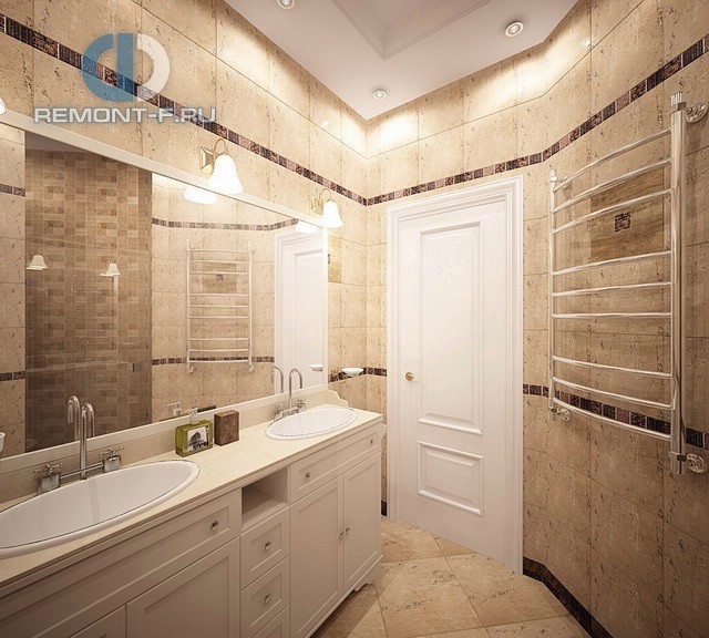 Современные идеи в дизайне классической ванной комнаты. Фото 2016
