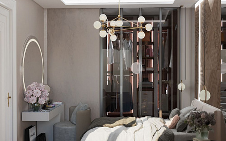 Дизайн интерьера спальни в четырёхкомнатной квартире 98 кв.м в стиле ар-деко20
