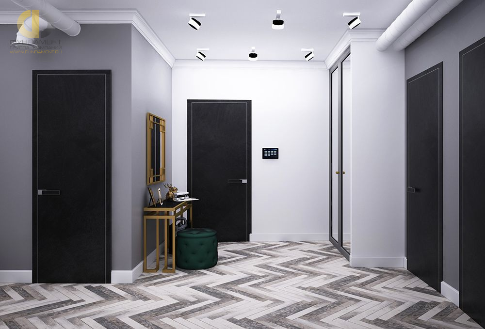 Интерьер коридора в квартире в стиле ар-деко