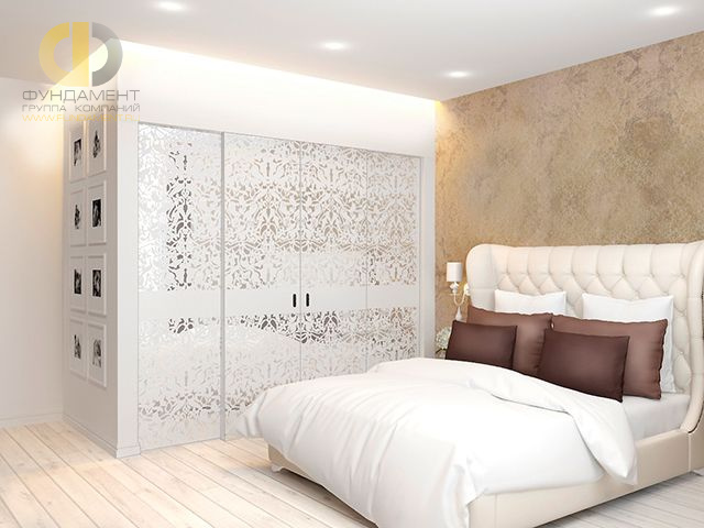 Спальня в стиле дизайна арт-деко (ар-деко) по адресу МО, г. Реутов, Юбилейный пр-т, д. 43, 2017 года
