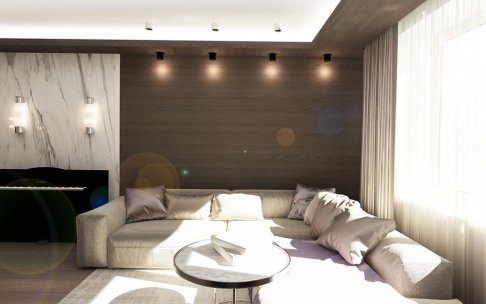 Дизайн интерьера 4-комнатной квартиры 144 кв. м в современном стиле