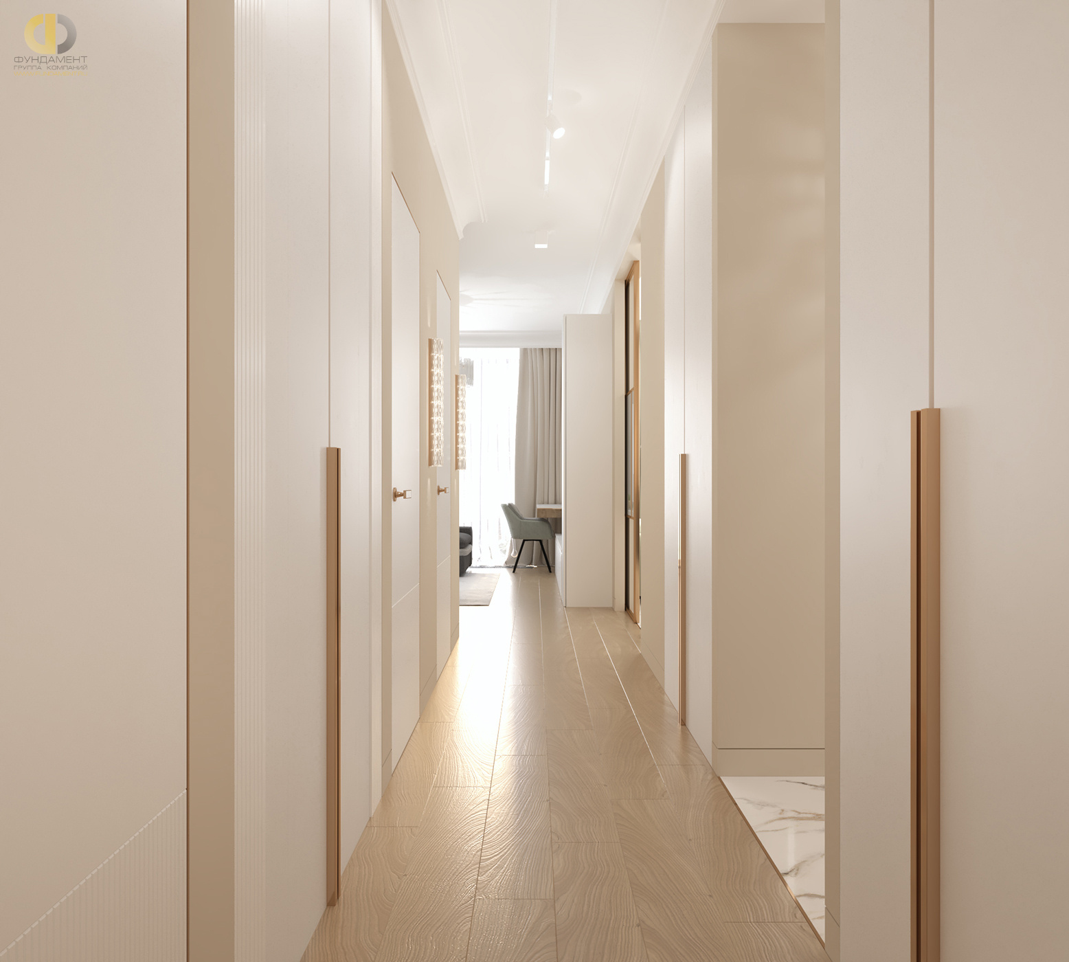Дизайн коридора в стиле cовременном – фото 11