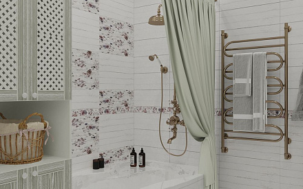 Дизайн интерьера ванной в трёхкомнатной квартире 66 кв.м в классическом стиле10