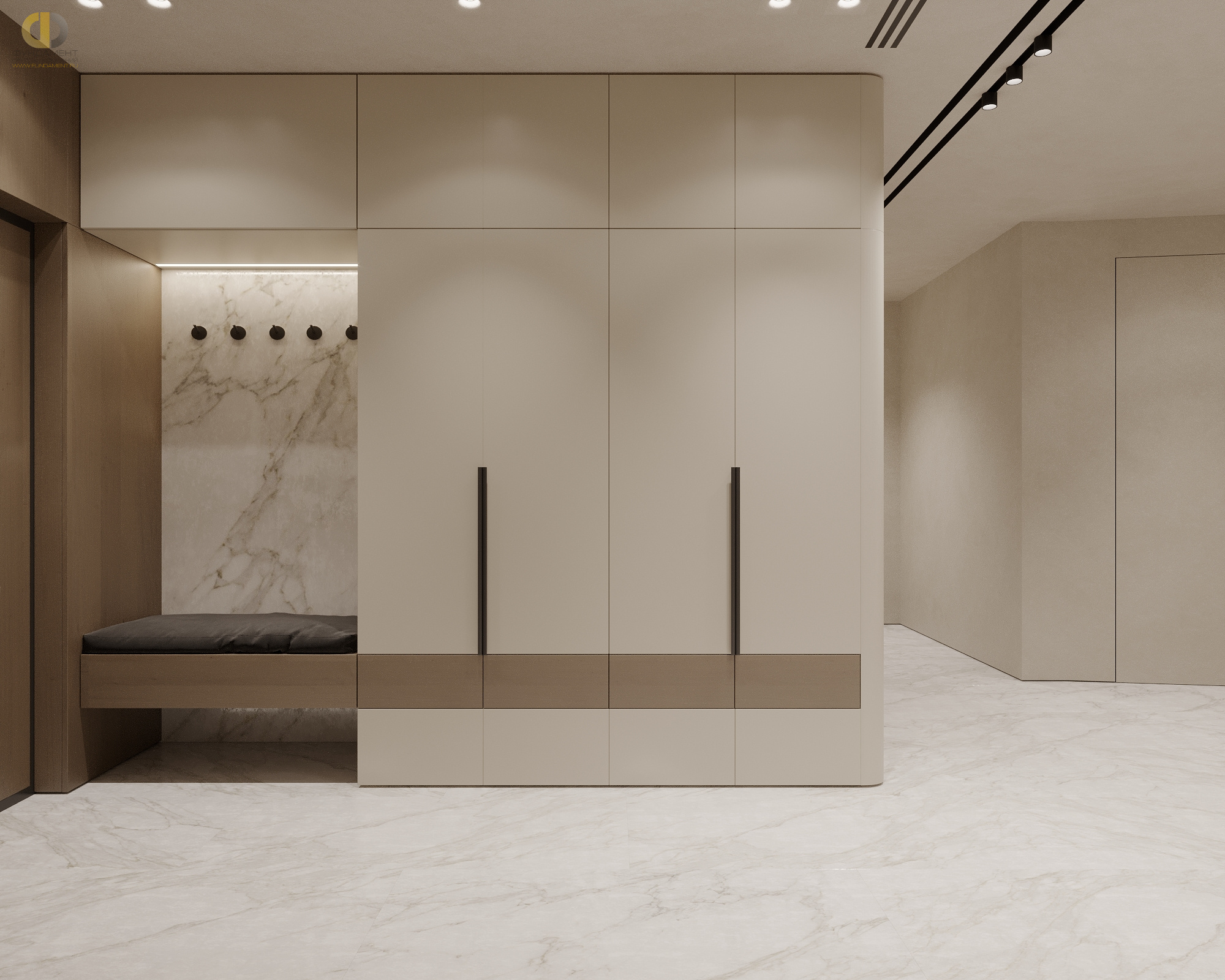 Дизайн коридора в стиле cовременном – фото 31