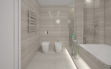 Дизайн ванной в 4-комнатной квартире 130 кв.м3