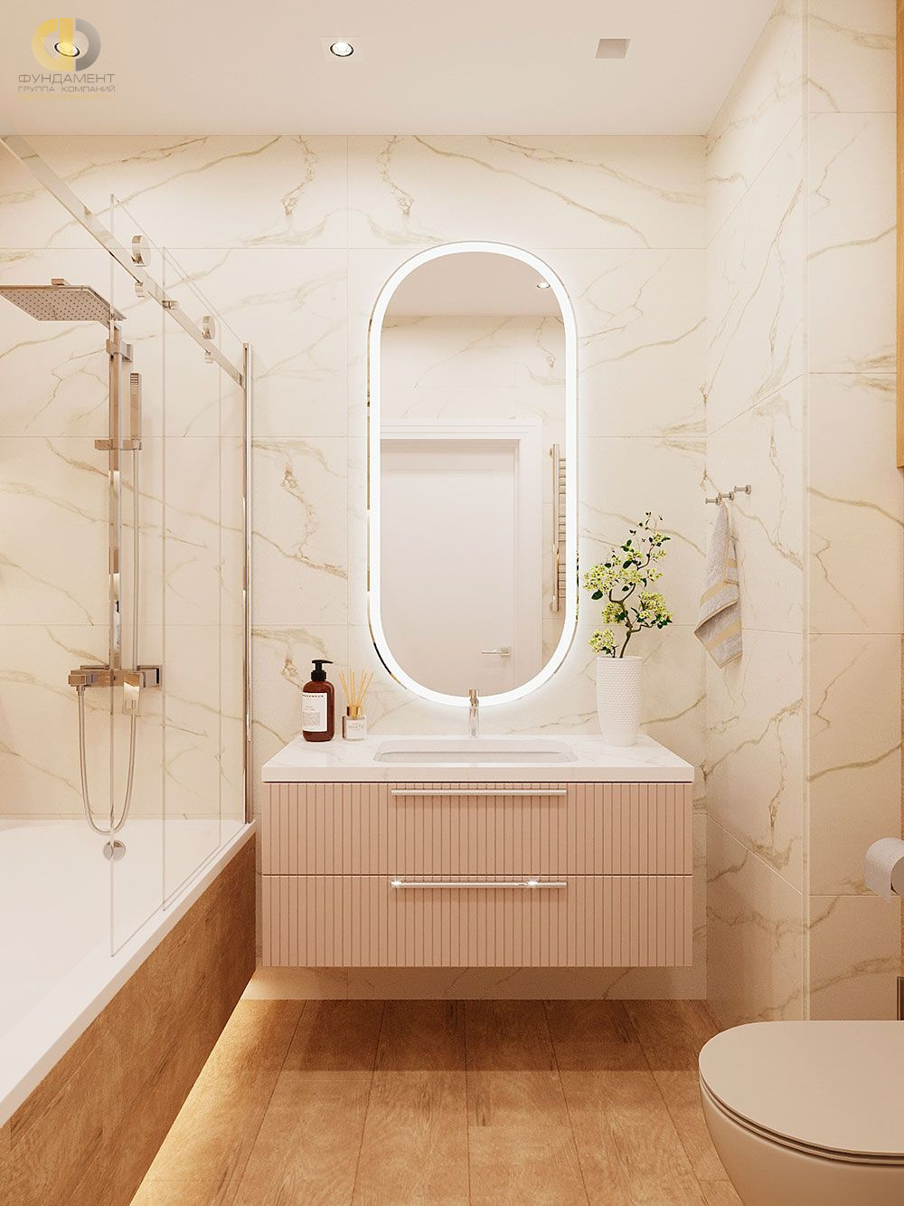 Дизайн ванной в стиле cовременном – фото 12