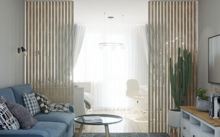 Дизайн интерьера трехкомнатной квартиры в Москве