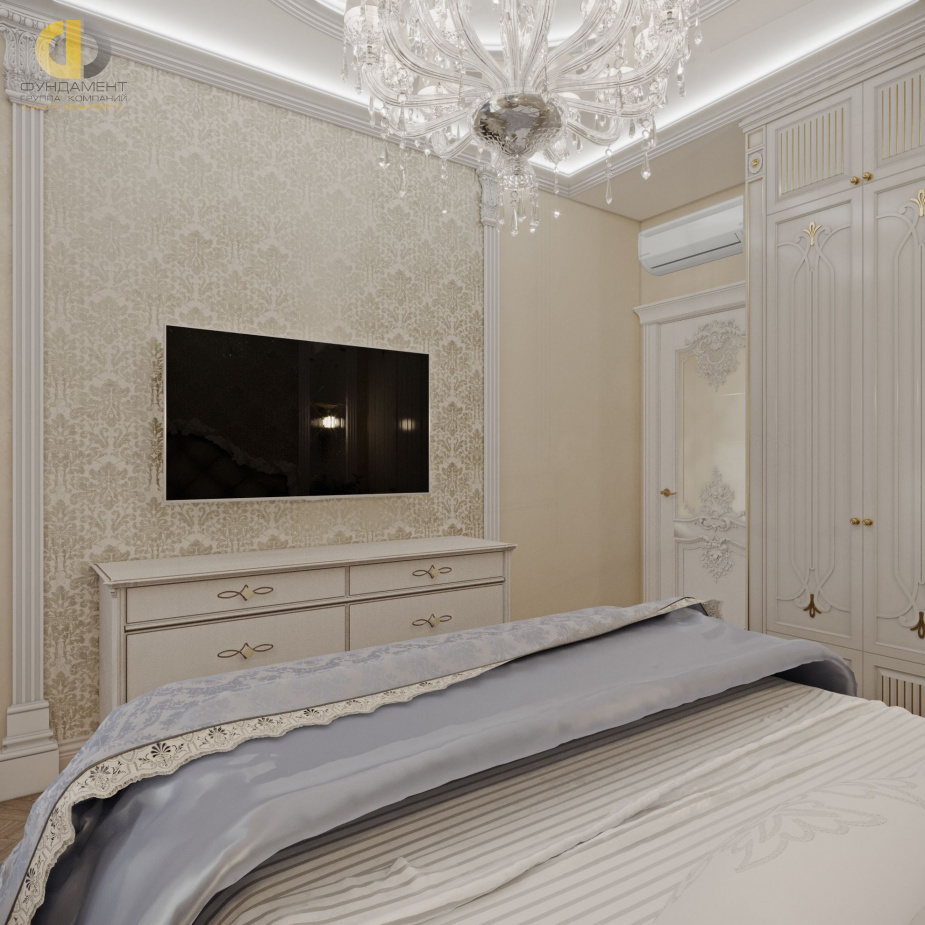 Фото спальни в стиле классическом-19