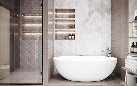 Дизайн интерьера ванной в трёхкомнатной квартире 131 кв.м в современном стиле7