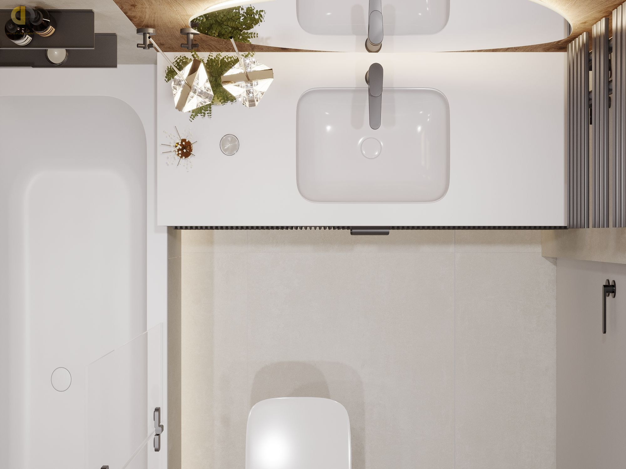 Дизайн ванной в стиле cовременном – фото 2