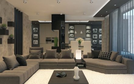Современный дизайн 3-комнатной квартиры для молодой семьи