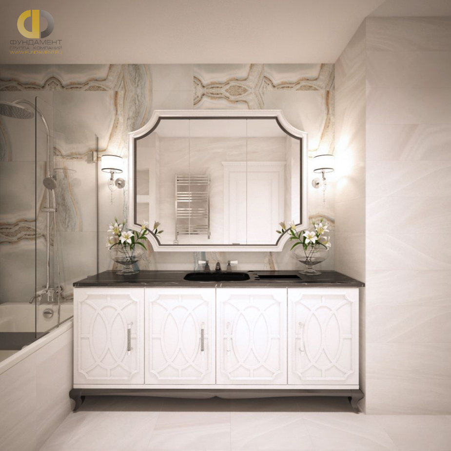 Дизайн интерьера ванной в четырёхкомнатной квартире 113 кв.м в стиле неоклассика15