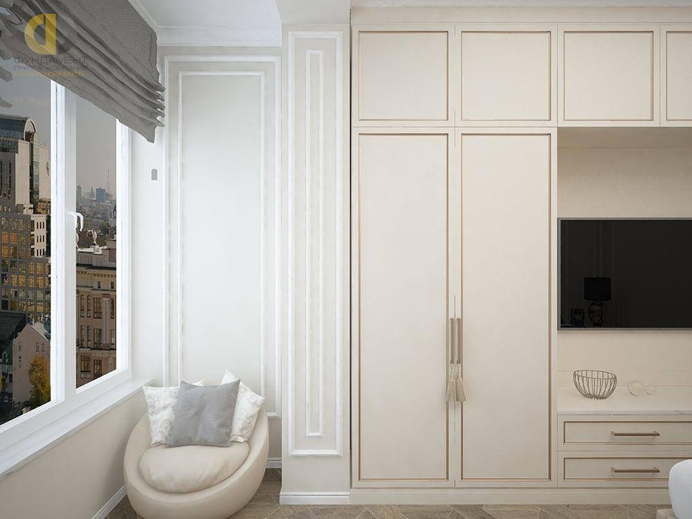 Дизайн интерьера ванной в трёхкомнатной квартире 101 кв. м в стиле классицизм 26