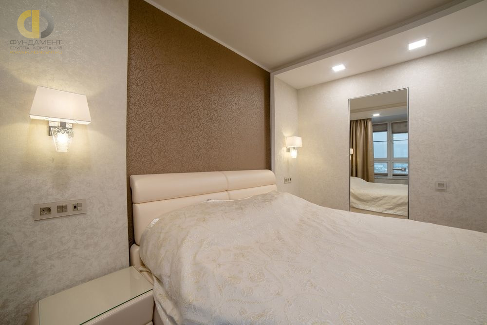 Фото ремонта спальни в четырёхкомнатной квартире 137 кв.м в современном стиле – фото 189
