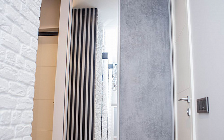 Ремонт коридора в двухкомнатной квартире 48 кв.м в современном стиле1