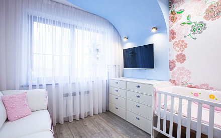 Ремонт двухуровневой квартиры в современном стиле. Реальная фотография детской