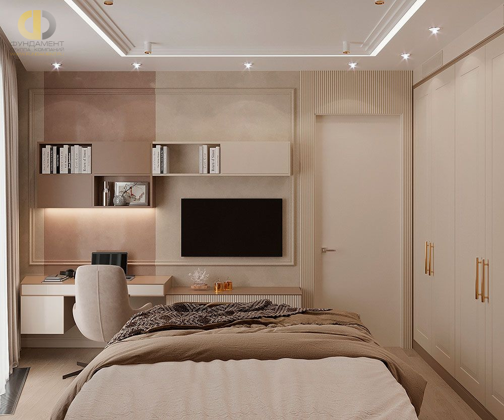 Дизайн спальни в стиле неоклассическом – фото 19