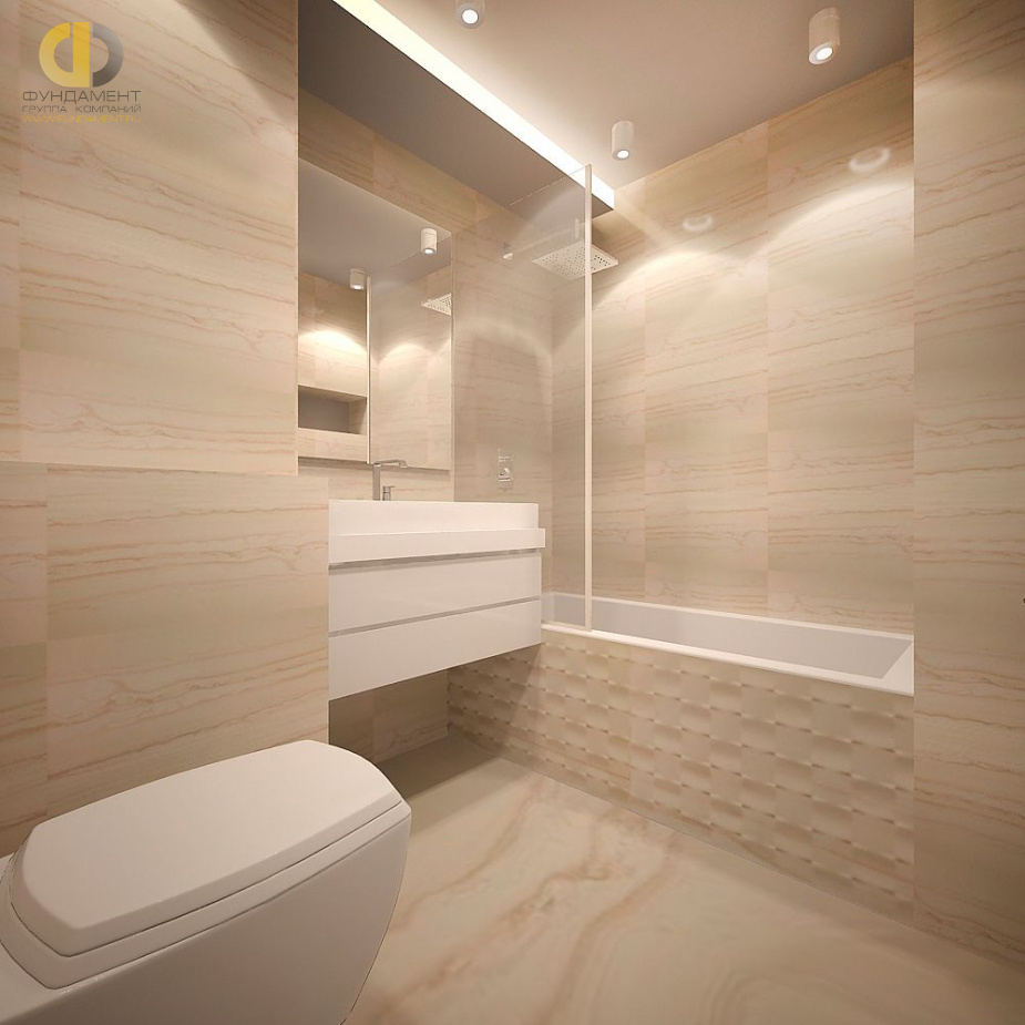 Дизайн интерьера ванной в трёхкомнатной квартире 70 кв.м в современном стиле12