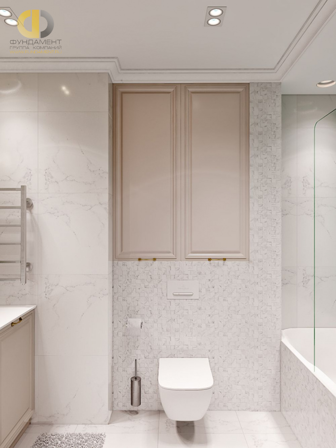 Дизайн интерьера ванной в трёхкомнатной квартире 65 кв.м в стиле ар-деко17