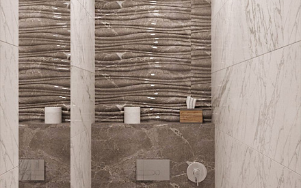 Дизайн интерьера ванной в двухкомнатной квартире 81 кв.м в стиле неоклассика с элементами ар-деко20