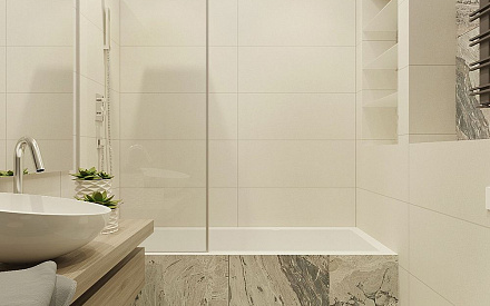 Дизайн интерьера ванной в трёхкомнатной квартире 75 кв.м в стиле минимализм3