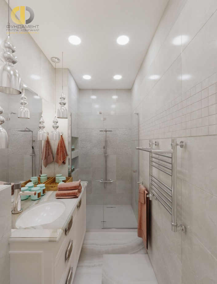 Дизайн интерьера ванной в двухкомнатной квартире 37 кв.м в стиле ар-деко5