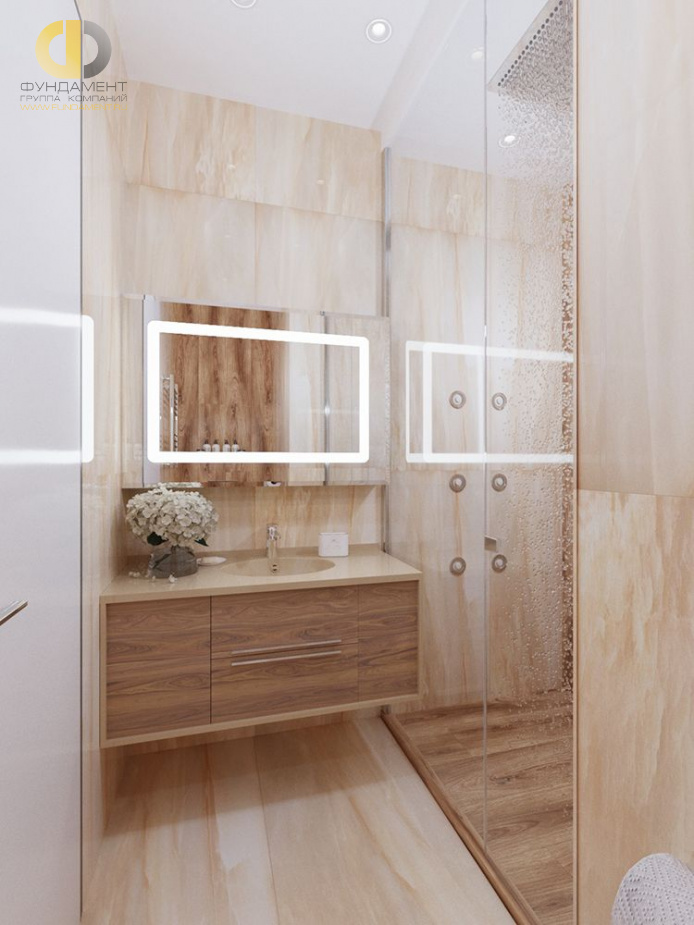 Дизайн интерьера ванной в трёхкомнатной квартире 125 кв.м в современном стиле4