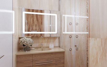 Дизайн интерьера ванной в трёхкомнатной квартире 125 кв.м в современном стиле4
