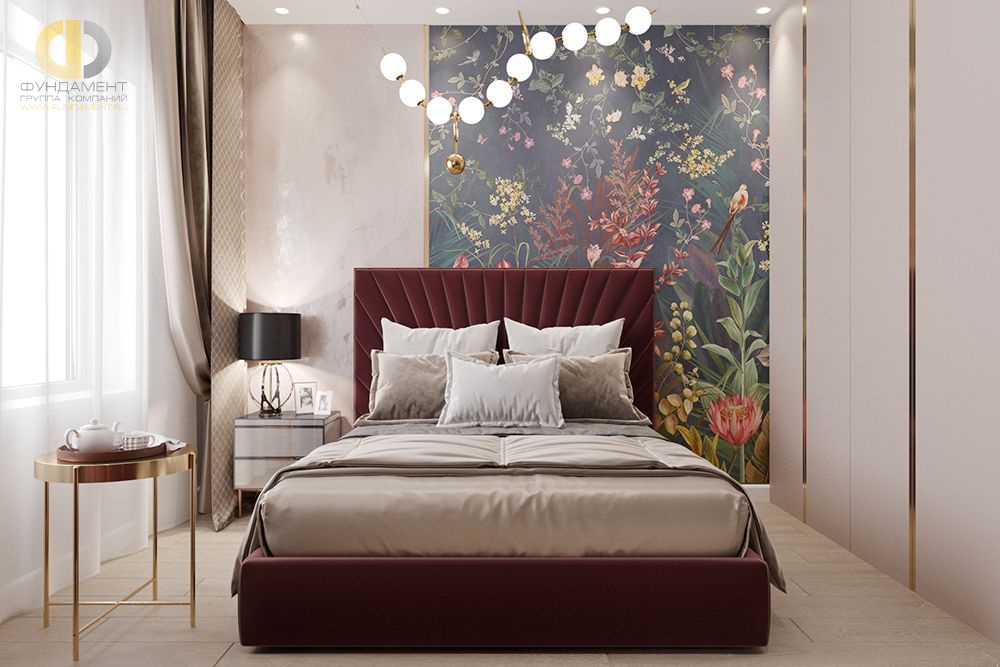 Спальня в стиле дизайна арт-деко (ар-деко) по адресу Каманина, 4, 2020 года