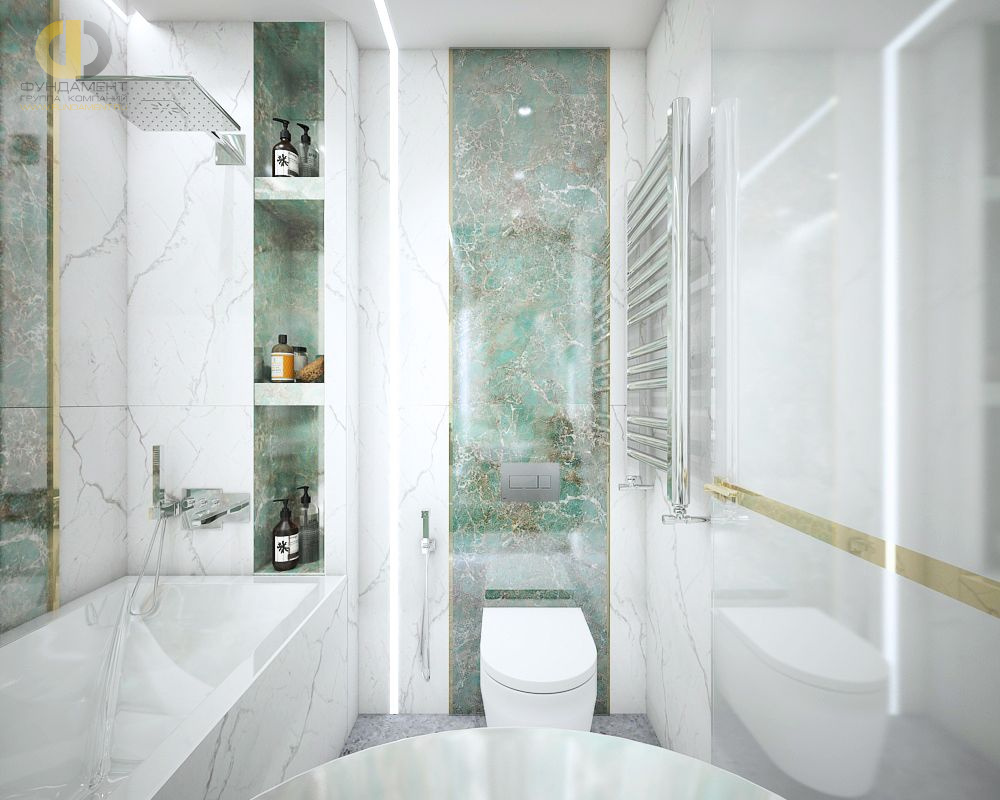 Дизайн интерьера ванной в двухкомнатной квартире 67 кв. м. в современном стиле4