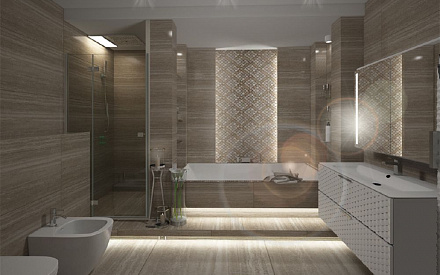 Дизайн ванной в 4-комнатной квартире 130 кв.м4