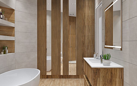 Дизайн интерьера ванной в трёхкомнатной квартире 135 кв.м в современном стиле3