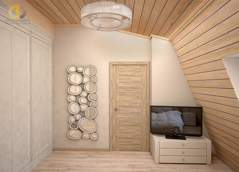 Спальня в стиле дизайна классицизм по адресу МО, Ильинское ш. , д. 66, 2018 года