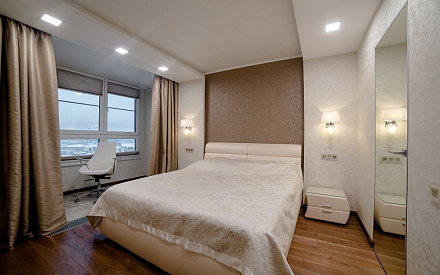 Ремонт спальни в четырёхкомнатной квартире 137 кв.м в современном стиле12