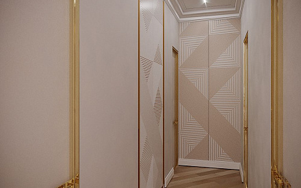 Дизайн интерьера коридора в трёхкомнатной квартире 79 кв.м в современном стиле15