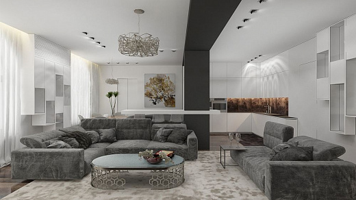Дизайн интерьера квартиры г. Москва, Кутузовский проспект, 2Б, 111 кв.м. Дизайн интерьера квартиры г. Москва, Кутузовский проспект, 2Б, 111 кв.м.