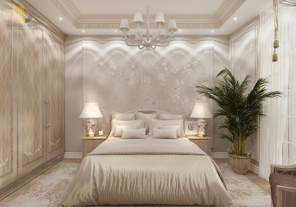 Фотография интерьера спальни в стиле ар-деко