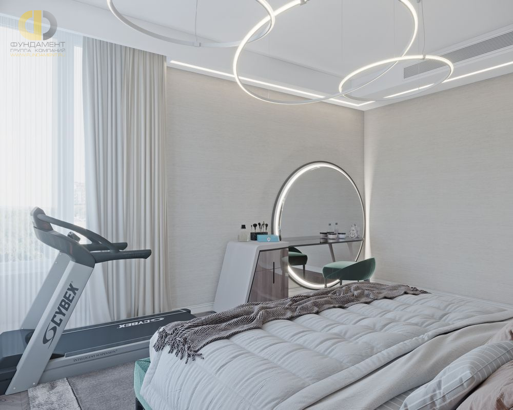 Спальня в стиле дизайна арт-деко (ар-деко) по адресу ул. Минская, 2, 2020 года