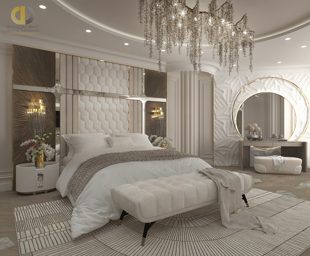 Дизайн спальни в стиле арт-деко – фото 37