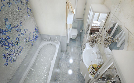Дизайн интерьера ванной в четырёхкомнатной квартире 127 кв.м в стиле неоклассика24