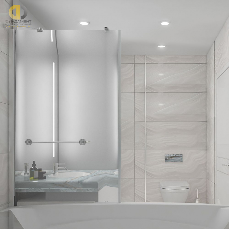 Дизайн интерьера ванной в трёхкомнатной квартире 86 кв.м в стиле ар-деко18