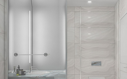 Дизайн интерьера ванной в трёхкомнатной квартире 86 кв.м в стиле ар-деко18