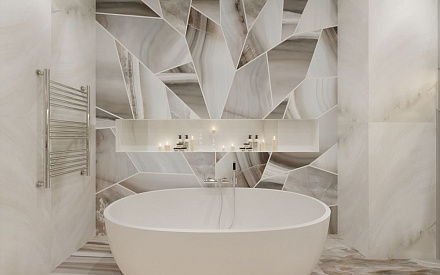 Дизайн интерьера ванной в четырёхкомнатной квартире 134 кв.м в стиле современная классика16