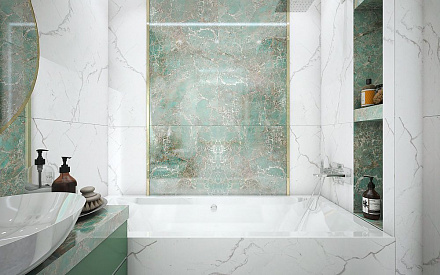 Дизайн интерьера ванной в двухкомнатной квартире 67 кв. м. в современном стиле1