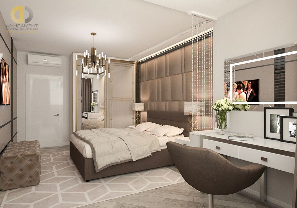 Дизайн интерьера спальни в трёхкомнатной квартире 117 кв.м в современном стиле13