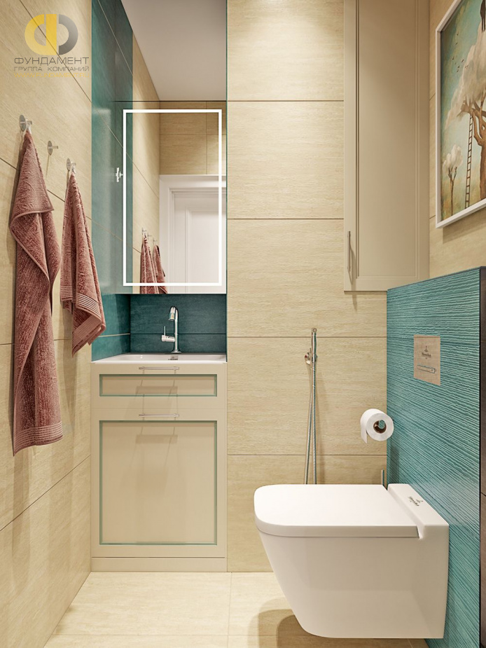 Дизайн интерьера ванной в трехкомнатной квартире 71 кв.м в стиле эклектика27