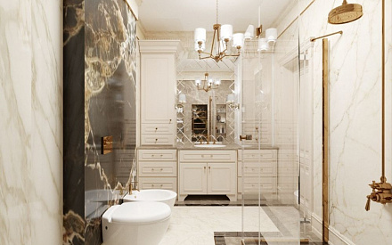 Дизайн интерьера ванной в доме 386 кв.м в классическом стиле21