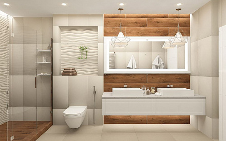 Дизайн интерьера ванной в трёхкомнатной квартире 117 кв.м в современном стиле21