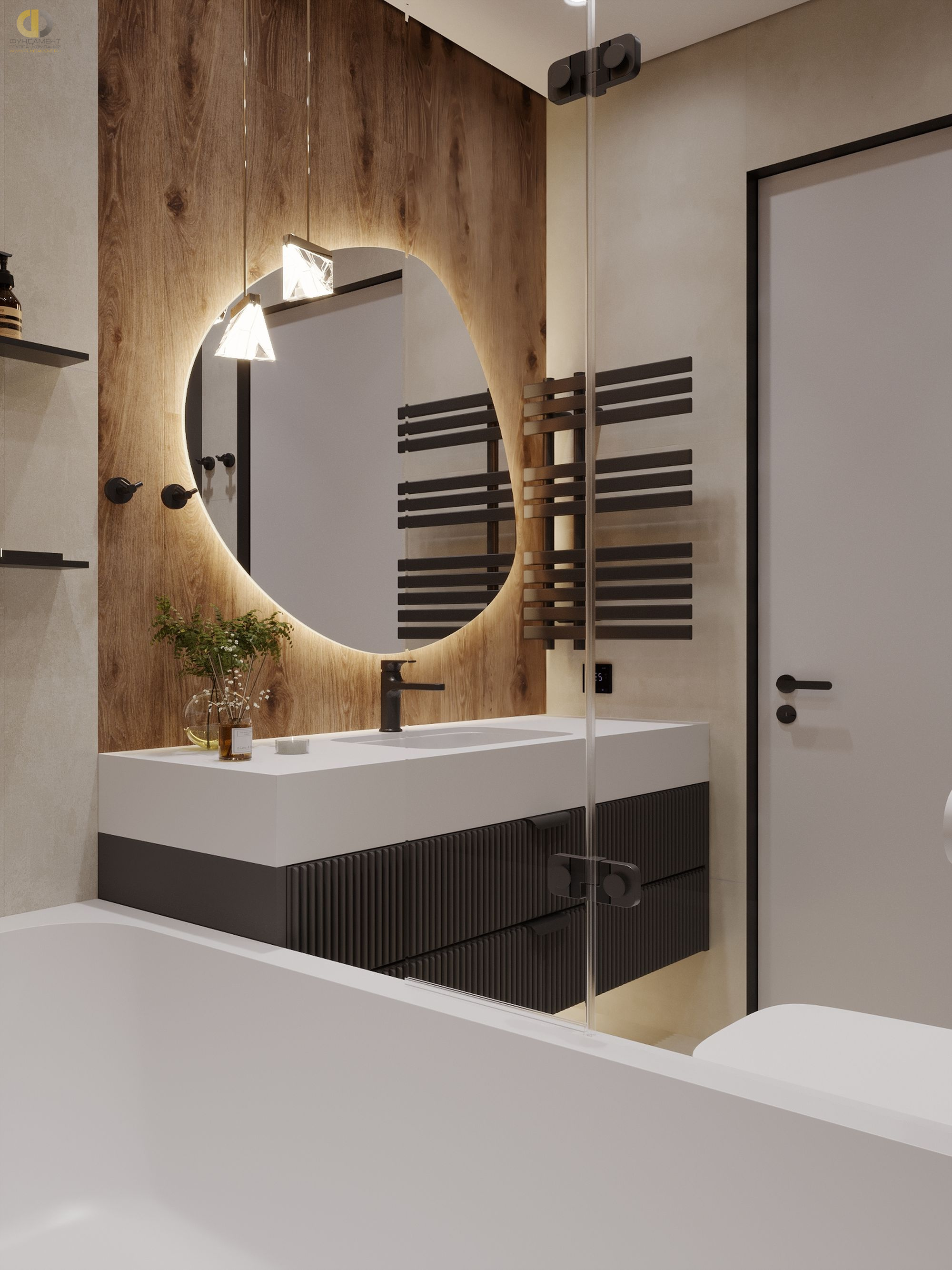 Дизайн ванной в стиле cовременном – фото 7